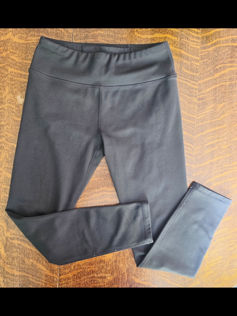 Kids Black Fleece Lined Leggings